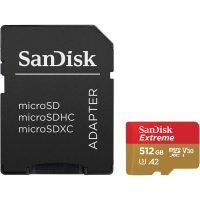 Carte mémoire microSDXC SanDisk Extreme UHS-I 512 Go avec adaptateur SD