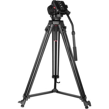 NEEWER Trépied Appareil Photo Robuste - Alliage Aluminium Avec Tête Fluide 360° - Hauteur Réglable 88-200cm - Charge Max 8kg (17.6lb) - Compatible Canon Nikon Sony