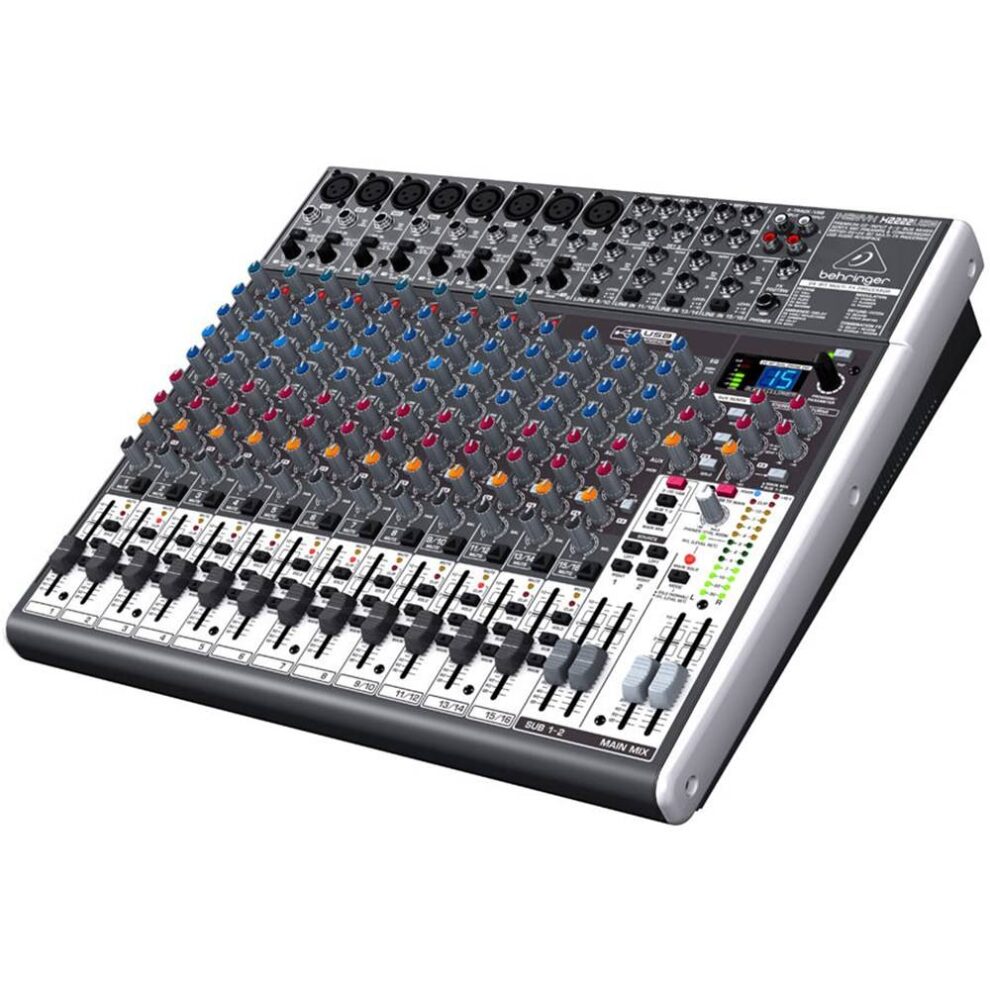 Behringer X2222Usb Table de Mixage Haut de Gamme 22-Entrées 2/2-Bus