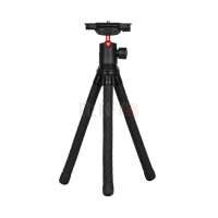 Kingjoy KT-660+BD-50 – Mini trépied de table flexible portable ABS+Aluminium avec rotule BD-50, clip téléphone et griffe froide pour photo et vidéo
