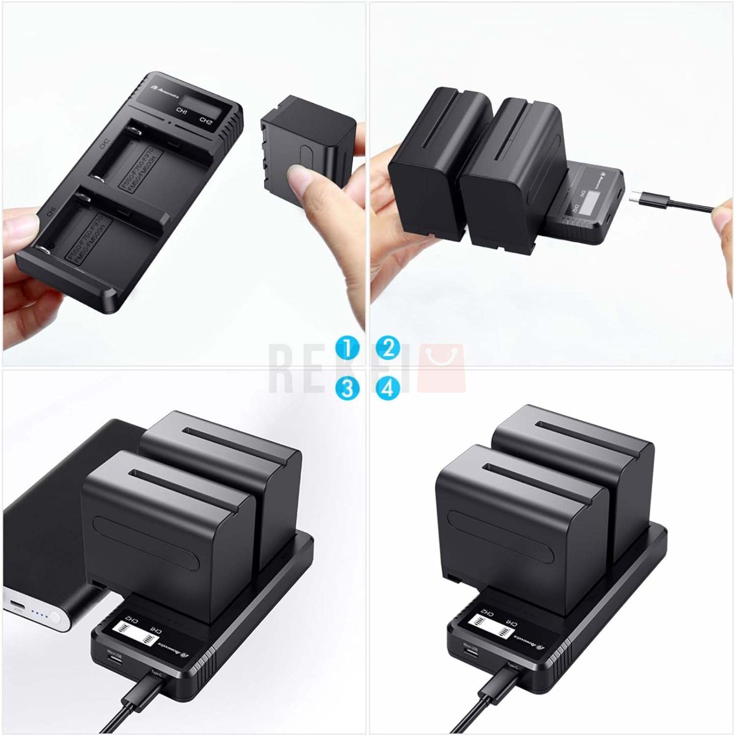 Batterie Pour Caméscope Sony NP-F960, NP-F970 - 6600mAh