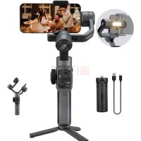Zhiyun Smooth 5S Stabilisateur de Cardan 3 Axes pour Smartphone Portable avec trépied LED Fill Light Grip