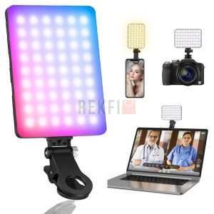 CL-V16R Mini Lampe LED RGB Vidéo avec Écran OLED – 2500K-9000K, 24 Effets, Batterie USB-C, pour Smartphone et Caméra