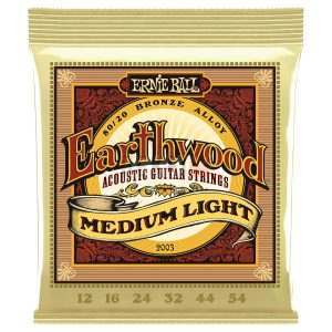 Ernie Ball Earthwood Cordes Guitare Acoustique 80/20 Bronze 11-52 – Son Clair & Durable - Jeu De 6 Cordes