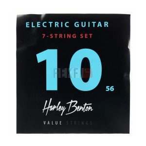 Harley Benton EL-7 10-56 – Cordes Guitare Électrique 7 Cordes Nickel Tirant 10-56