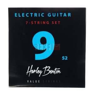 Harley Benton EL-7 9-52 – Jeu de Cordes Guitare Électrique 7 Cordes Nickel, Calibre 9-52