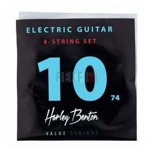 Harley Benton EL-8 10-74 – Cordes Guitare Électrique 8 Cordes Nickel-Plated Steel