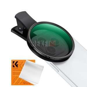 K&F Concept Filtre ND2–ND32 67mm pour Smartphone avec Clip Universel – Contrôle d’Exposition Photo/Vidéo Mobile HD