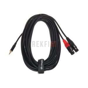 Pro Snake TPY 2060 KFF – Câble Insert Audio 6 m (2 XLR Femelles vers Mini Jack 3,5 mm Stéréo)