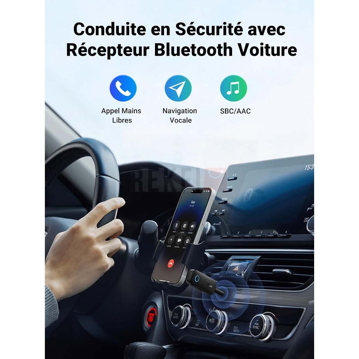 Adaptateur Bluetooth 5.1 Pour Voiture Et Maison - Convertisseur Audio Avec Entrée AUX/USB, Micro Intégré - Compatible TV, PC, Enceintes