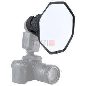 Diffuseur Octogonal PULUZ 20 cm pour Flash Speedlight - Lumière Douce Universelle