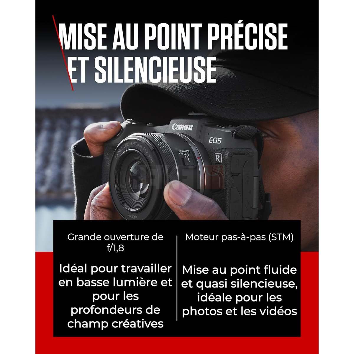 Objectif Canon EF 50mm F/1.8 STM - Occasion Comme Neuf - Monture EF