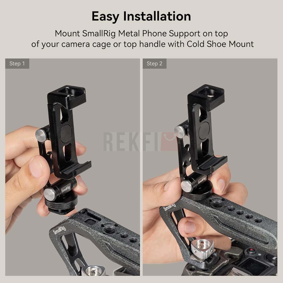 Support Téléphone Pour Micro, Rotation 360°, Clip Réglable, Compatible Trépied Et Smartphones
