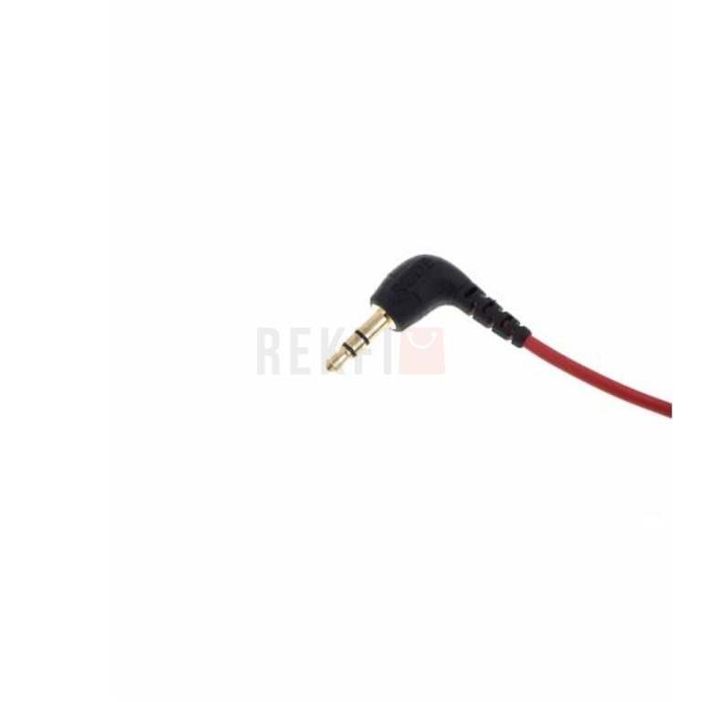 Cavo Patch Rode SC7 Di Ricambio – Da TRS A TRRS 3,5mm, 40cm, Rosso E Retrattile