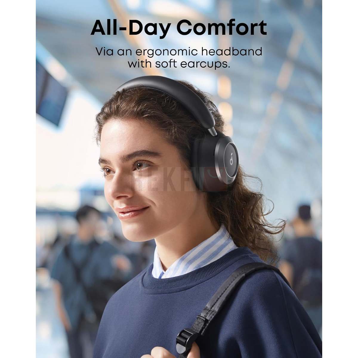 Casque Soundcore Space One Pro D'Anker - Réduction De Bruit Adaptative, 6 Micros, Pliable, Autonomie 60h, LDAC - Audio Haute Résolution Sans Fil