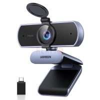 UGREEN CM831-65381 – Webcam 4K 30fps USB avec autofocus, Deux Micro Antibruit, Correction Lumière, pour visioconférence et streaming