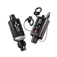 Debra EMX-1 – Système de monitoring sans fil UHF in-ear portable, 560-590 MHz, 16 canaux, latence 4,5ms, SNR 94 dB, batterie rechargeable 6-8h pour la scène et le studio