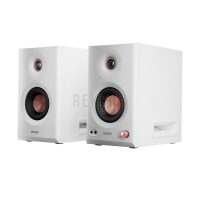 Edifier MR5 Blanc – Paire de moniteurs de studio actifs 3 voies 110W Hi-Res avec LDAC 24bits/96kHz, XLR, TRS, RCA, EQ + régulateur, et application ConneX