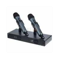 Sennheiser XSW 1-825 Dual A-Band – Système double micro sans fil vocal avec 2 emetteurs main et récepteur double diversité pour scène et événement