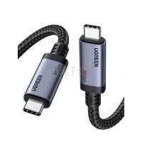 UGREEN 65383 – Câble USB-C vers USB-C USB4 Gen4 240W PD 3.1, 80 Gbps, vidéo 16K@60Hz, compatible Thunderbolt 4/3, nylon tressé 1 mètre