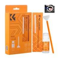 K&F Concept SKU.1617 – Kit de nettoyage capteur plein format 24mm, 10 écouvillons microfibre à usage unique + liquide nettoyant 20ml sans ammoniaque