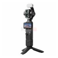 DJI Osmo Pocket 4P Vlog Combo – Caméra vlog de poche double objectif 20mm/60mm, capteur 1 pouce 17 stops, D-Log 2, ActiveTrack 8.0, DJI Mic Mini 2 et lumière d'appoint magnétique inclus