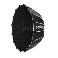 Godox QR-P60T avec Nid d'abeille – Softbox parabolique à dégagement rapide 60 cm, monture Bowens, intérieur argenté, diffuseurs interne et externe amovibles, grille nid d'abeille incluse Pour Photo et Vidéo
