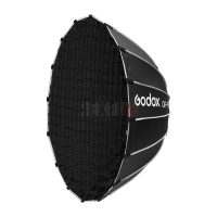 Godox QR-P90T avec Nid d'abeille – Softbox parabolique à dégagement rapide 90 cm, monture Bowens, intérieur argenté, diffuseurs interne et externe amovibles, grille nid d'abeille incluse