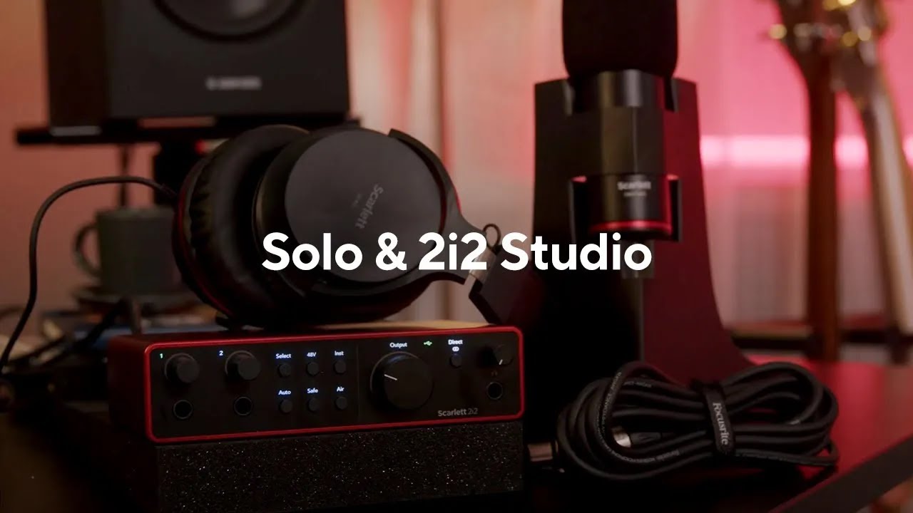 Introducing Scarlett Solo & 2i2 Studio - Everything you need in a single box