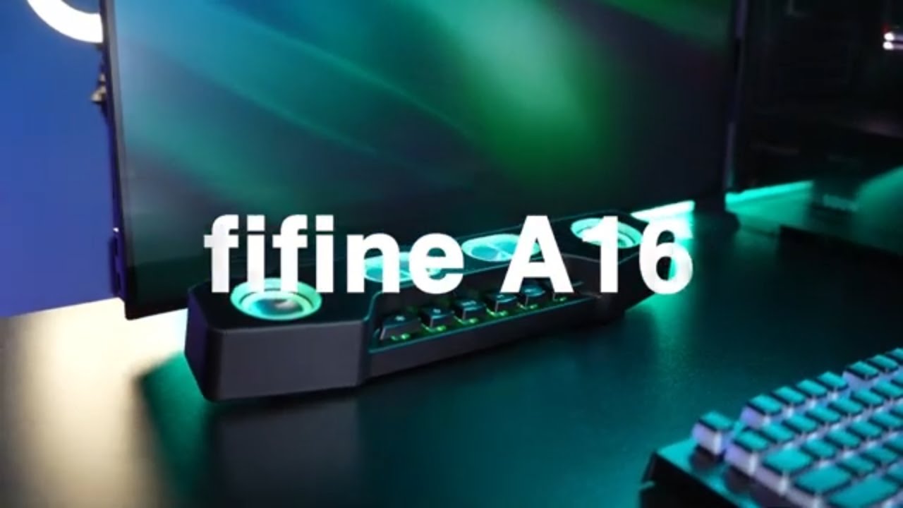 [Showcase] of FIFINE AmpliGame A16 RGB Wireless Bluetooth Speaker for PC Gaming, Smartphone Music