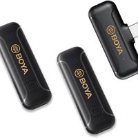 BOYA BY-WM3T2-U2 Microphone cravate sans fil USB C pour Smartphone et Tablette