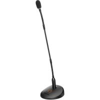 BOYA BY-GM18CB Microphone à condensateur col de cygne avec base de bureau, indicateur LED, pare-brise en mousse pour conférence, réunions, vidéo, diffusion en direct, podium, conférences