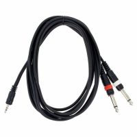 Câble 2x Jack 6,35 mono mm vers Jack stéréo 3,5 mm 3 mètres YPK2030