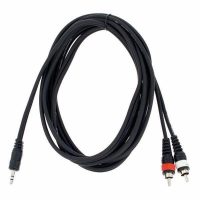 Câble Mini Jack TRS 3,5 mm mâle vers RCA mâle 3 mètres YRK 2030