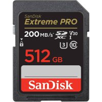 Carte Mémoire SanDisk 512GB Extreme PRO UHS-I SDXC + RescuePRO Deluxe