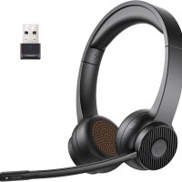 Casque Micro Antibruit Bluetooth + sans Fil via USB EKSA Telecom H16 +55H d'Autonomie
