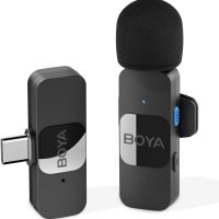 Microphone omnidirectionnel cravate sans fil USB-C pour Smartphone Android BY-V10