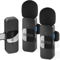 Microphone omnidirectionnel cravate sans fil USB-C pour Smartphone Android BY-V20