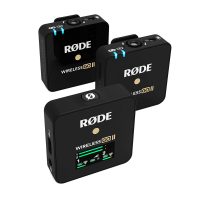 RØDE Wireless GO II - Système de microphones sans fil ultra-compact à deux canaux, avec microphones intégrés, enregistrement incorporé, destiné à la réalisation de films et à la création de contenu