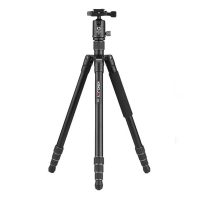 Trépied Camera Kingjoy G55 en aluminium compact, pliable et léger à verrouillage par torsion avec tête sphérique G0