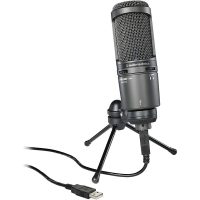 Microphone USB Audio-Technica AT2020USB+ Pour la voix off, le podcasting, le streaming et l'enregistrement