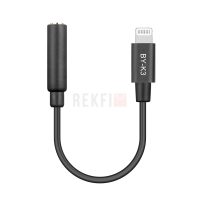Câble adaptateur Boya BY-K3 3.5mm TRRS mâle vers lighning (iphone iOS) femelle