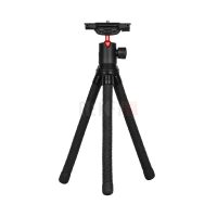 Kingjoy KT-660+BD-50 – Mini trépied de table flexible portable ABS+Aluminium avec rotule BD-50, clip téléphone et griffe froide pour photo et vidéo