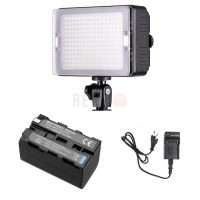 Lumière LED Tolifo Pt-c-204s + Batterie NP-F750+ Chargeur