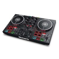 Numark Party Mix II - Platine DJ avec lumières LED, carte son et table de mixage DJ