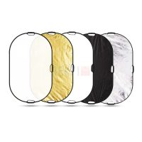 Réflecteur pliable ovale Selens 5 en 1, 80x120cm-Portable-Pliable, pour Studio Photo et vidéo