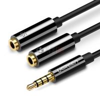 Ugreen  cable splitter mini jack 3.5 mm - 2 x mini jack 3.5 mm (microphone + sortie stéréo)