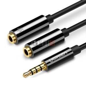 Ugreen  cable splitter mini jack 3.5 mm - 2 x mini jack 3.5 mm (microphone + sortie stéréo)