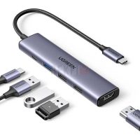 Adapateur Hub Ugreen 5-in-1 USB-C HDMI 4K avec PD Charge 100W