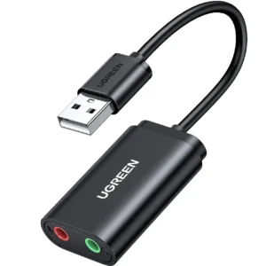 UGREEN Carte Son Externe Adaptateur USB Audio Jack 3,5mm